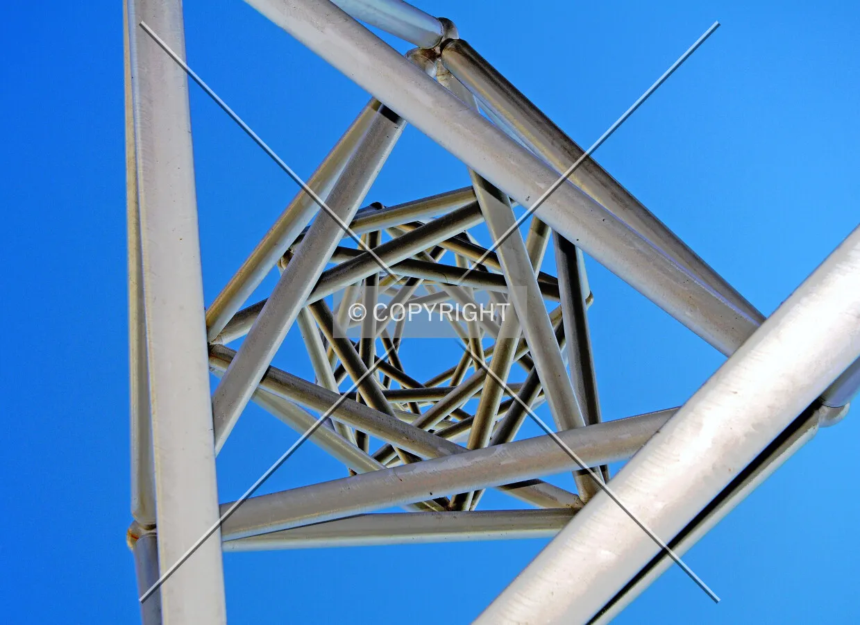 Looking up from the base