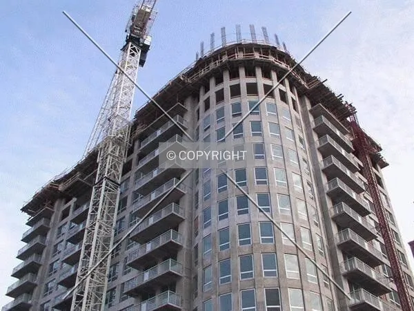 Looking up the northwest corner