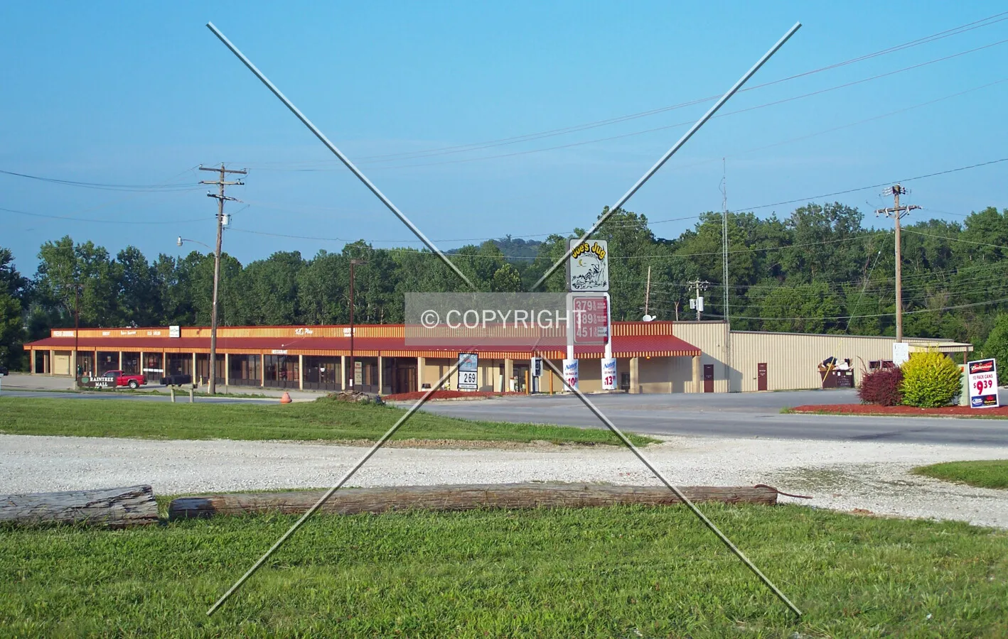 Full view from the west; July 28, 2008