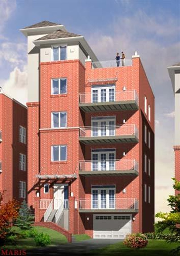 Rendering of the north side