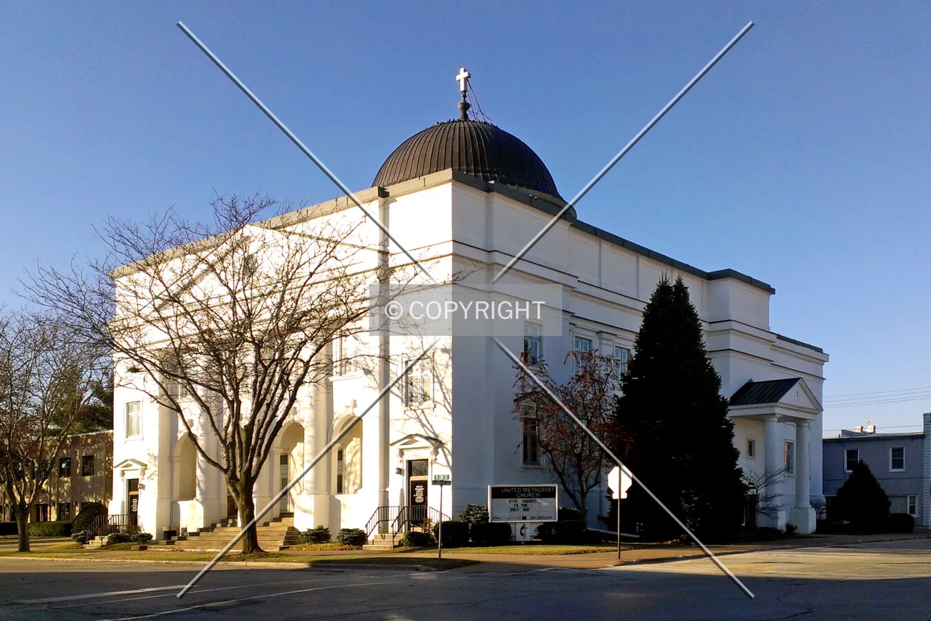 View from the southeast