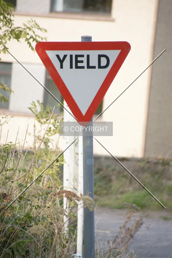 Yield sign