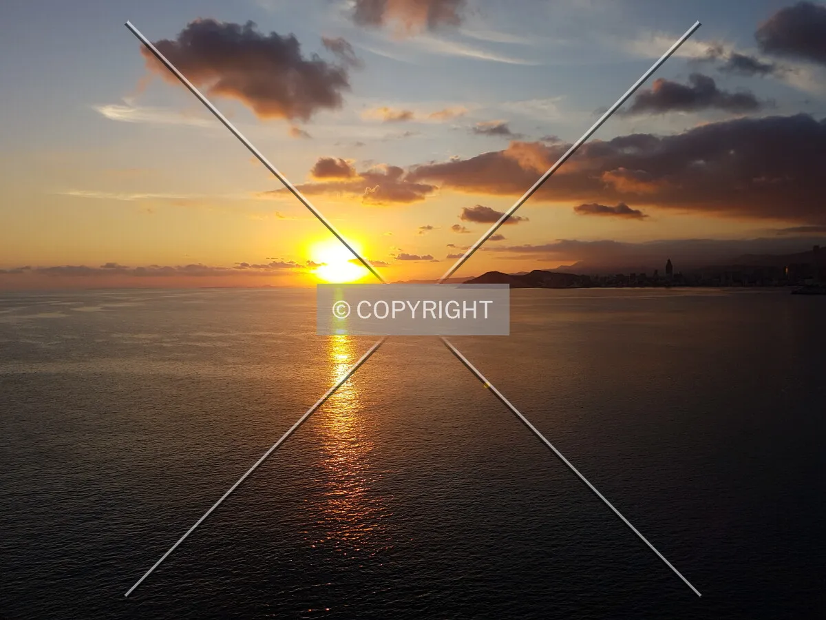 Sunset in Benidorm