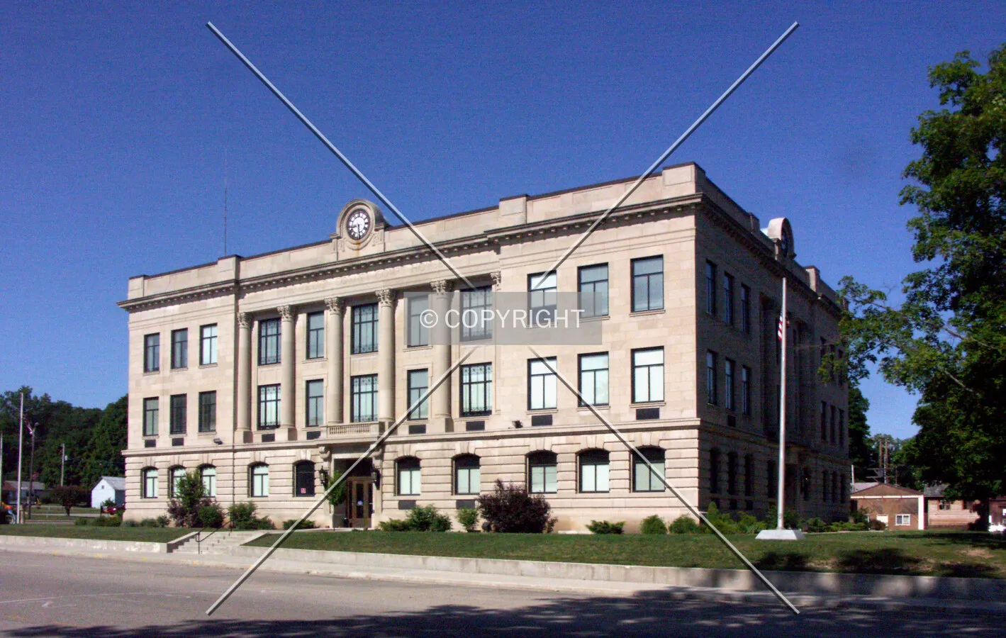 View from the northeast