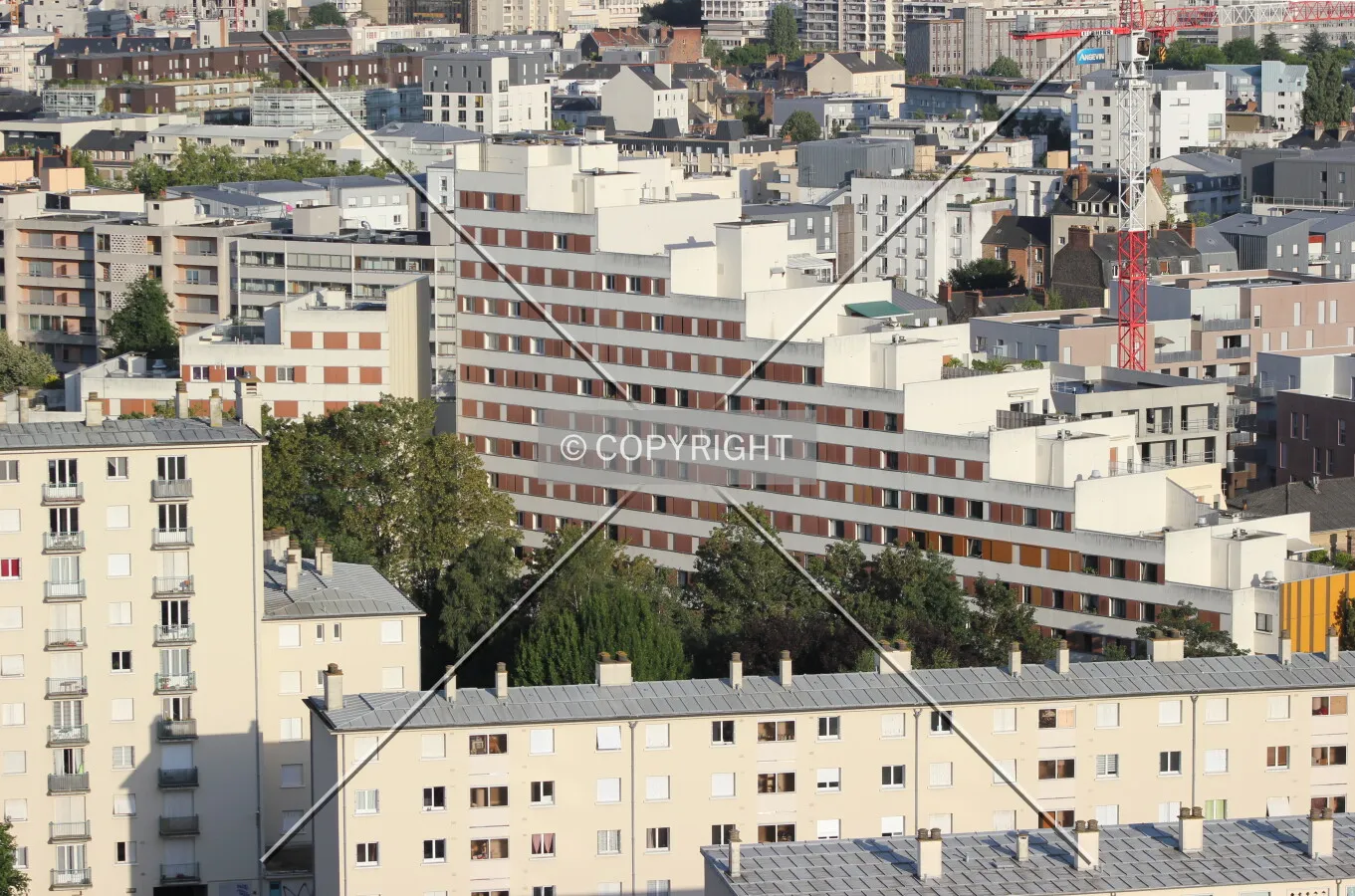 Northwest view from Le Belvedère.