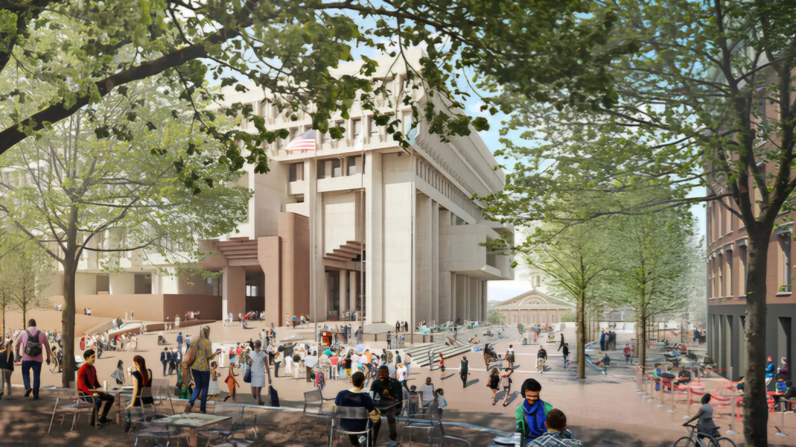 Rendering of proposed renovations