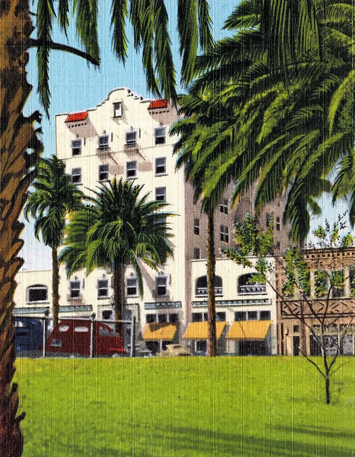 Vintage view from the northeast