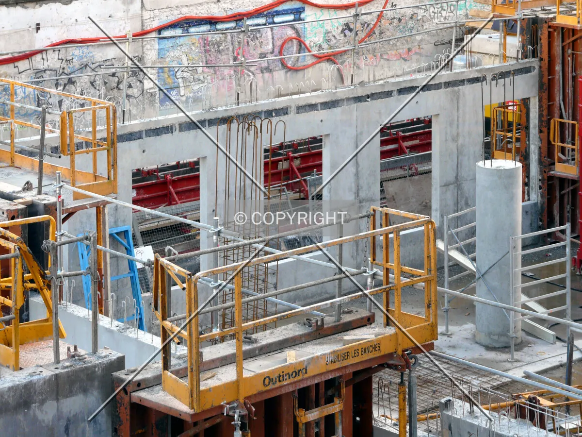 Ground floor being built on the east side