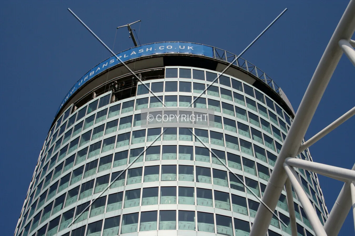 Looking up to the top from the base