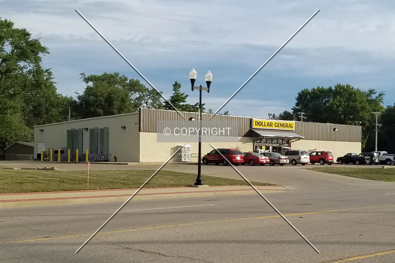 View from the north; August 5, 2017