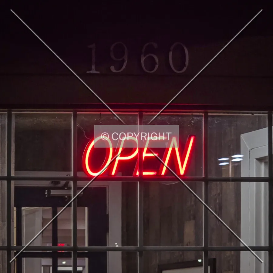 Open sign