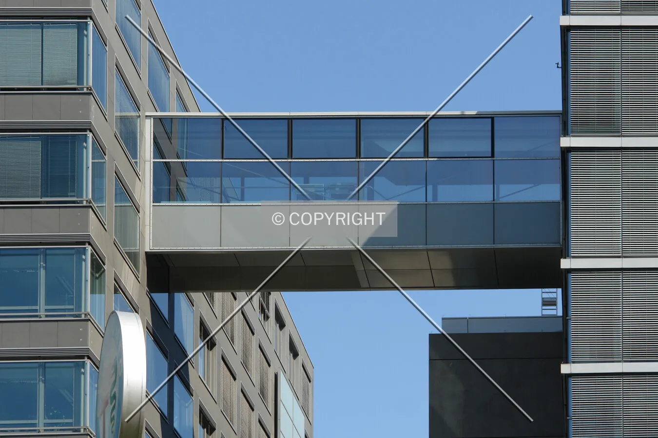 Skybridge between two office buildings