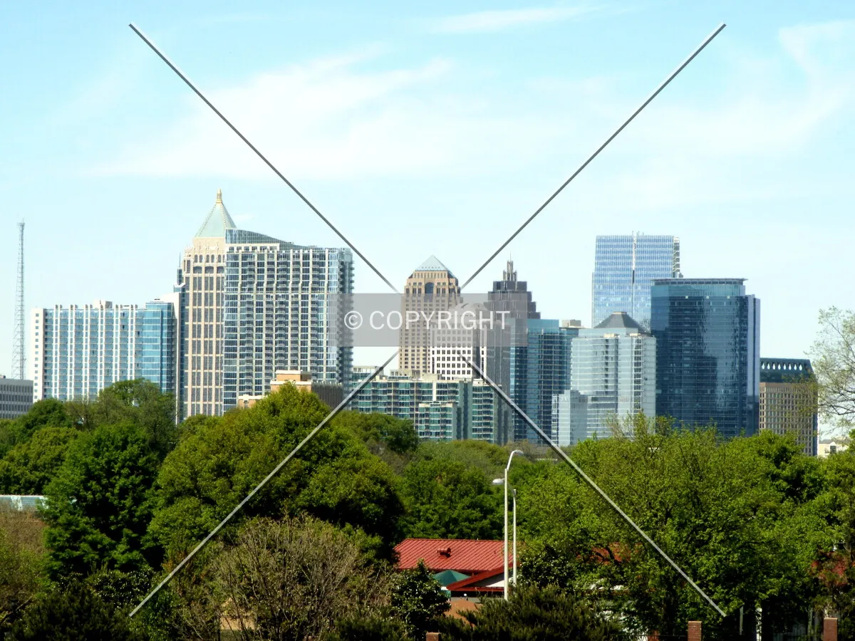 Looking north toward midtown skyline