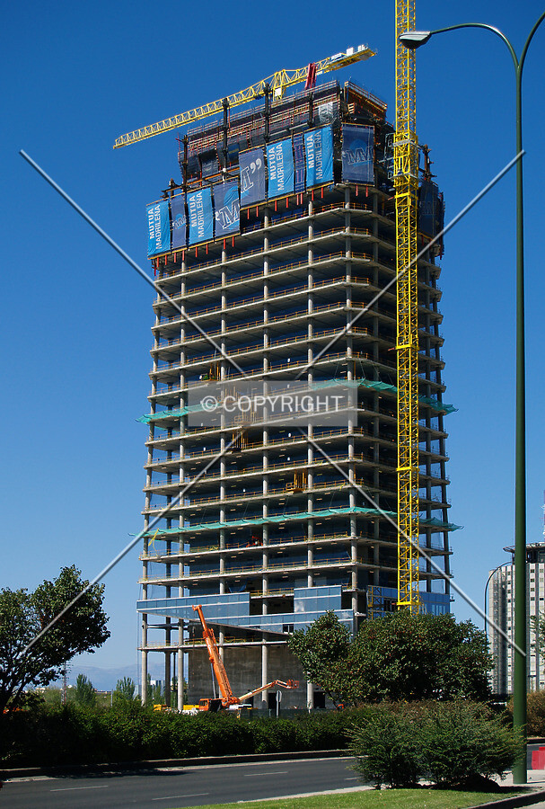 A view from across Paseo de la Castellana