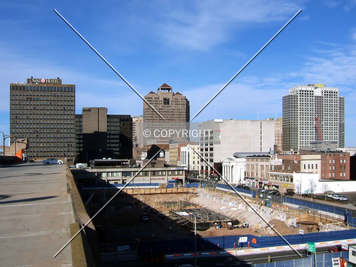 Downtown from the southwest