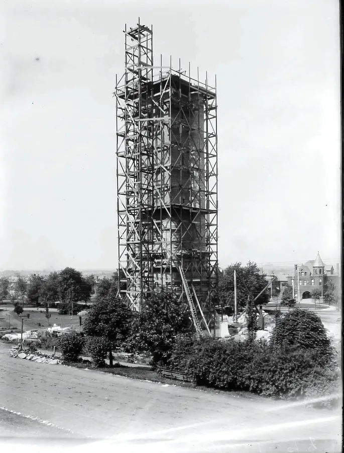 Construction view; January 1899