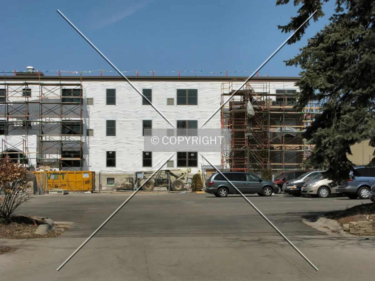 View to the north from 6th Avenue NE