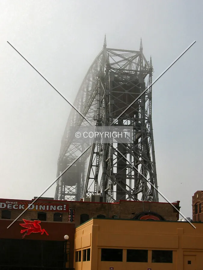 Fog-enshrouded in early morning