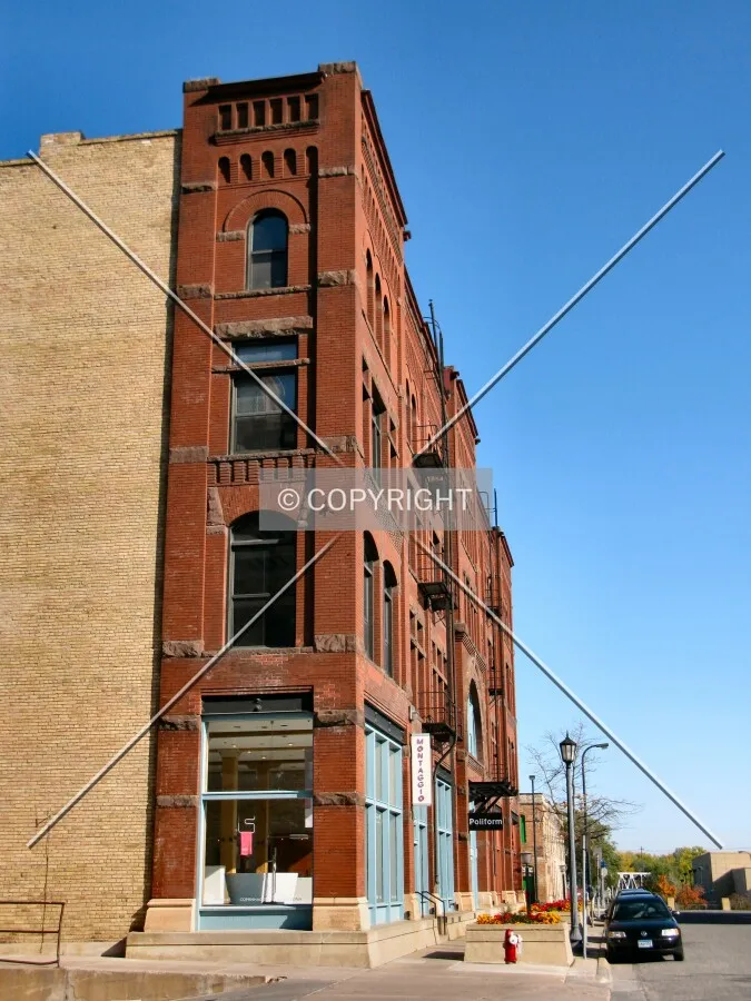 View to the northeast along 2nd Avenue North
