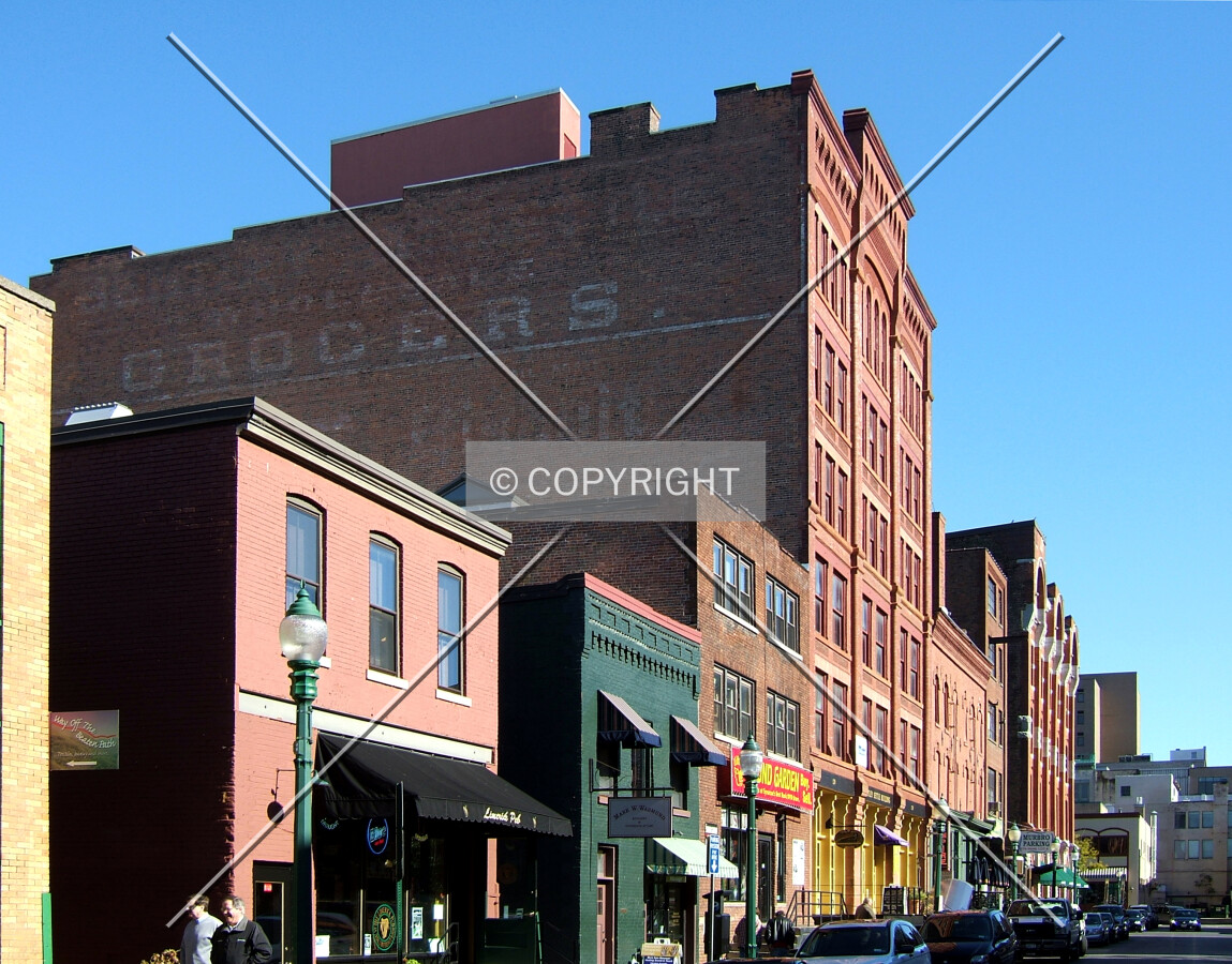 View from the southwest along Walton Street