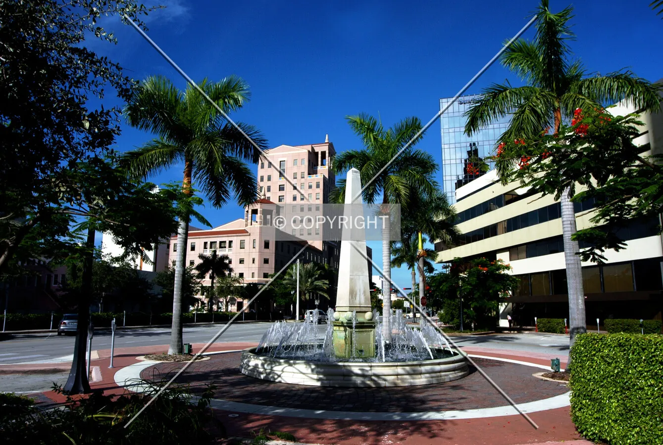 View towards the west from Alhambra Circle downtown