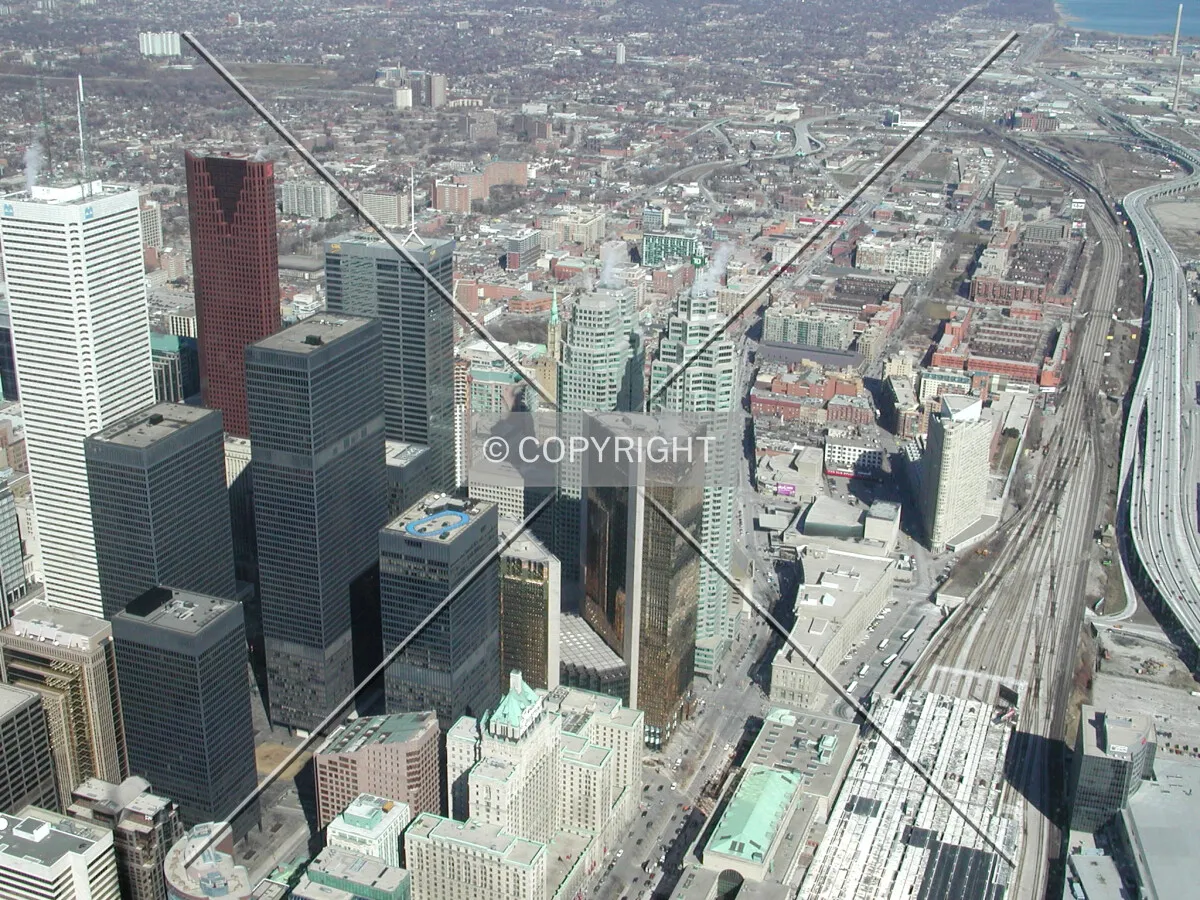 Viewed from the CN Tower's skypod
