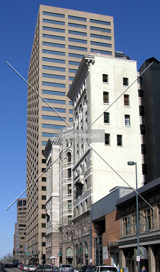 Looking northeast from Stout Street