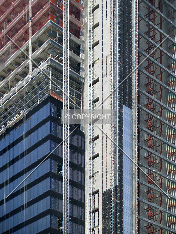 Facade detail as seen from the southeast