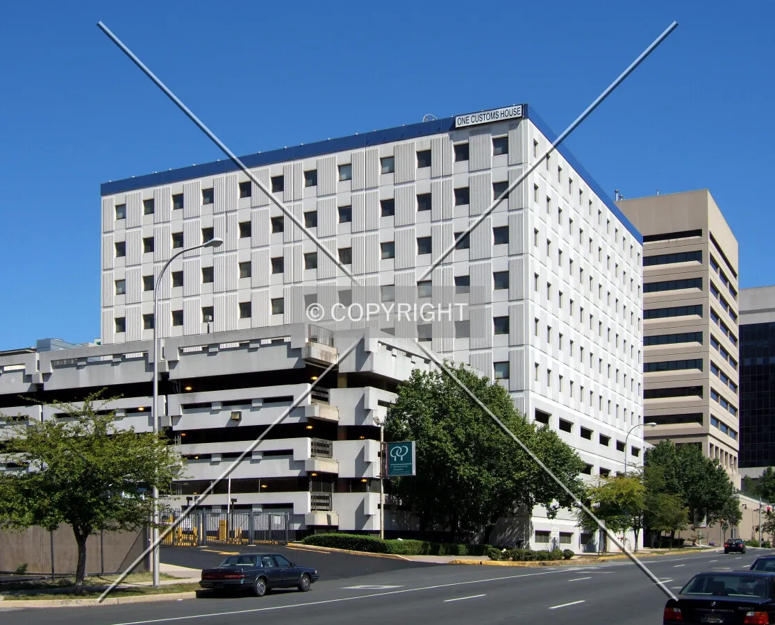 View from the south on Walnut Street