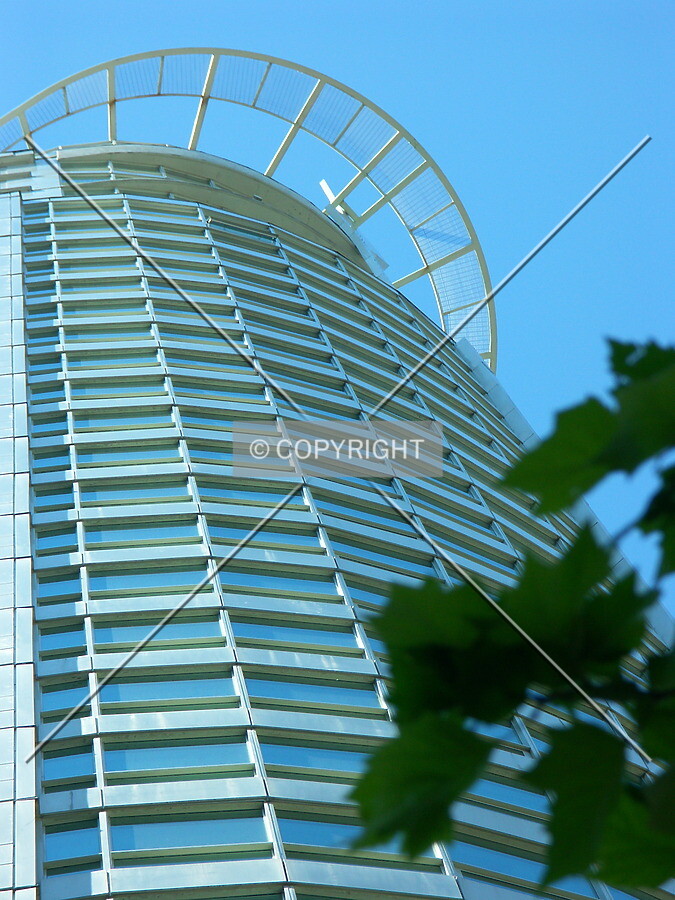 Roof ring from Hastings Street sidewalk