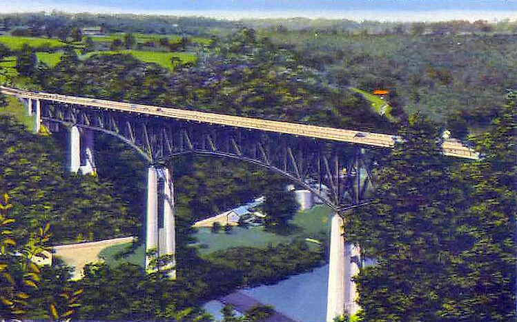 Vintage view from the south