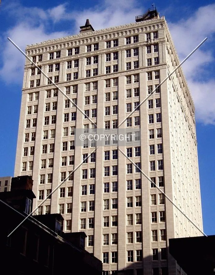 From the south at Broad and Pine Street