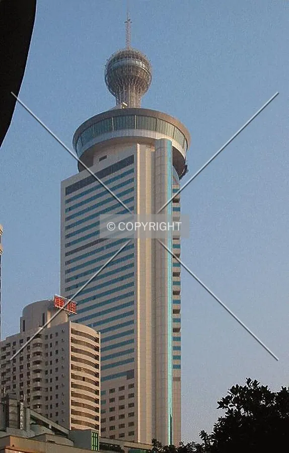 Tower and spire detail from Renmin Nan Lu