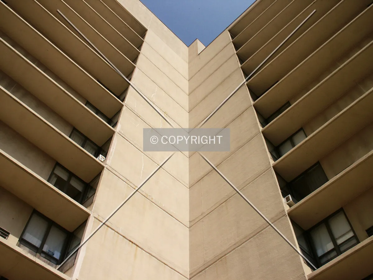 Looking up the inside corner