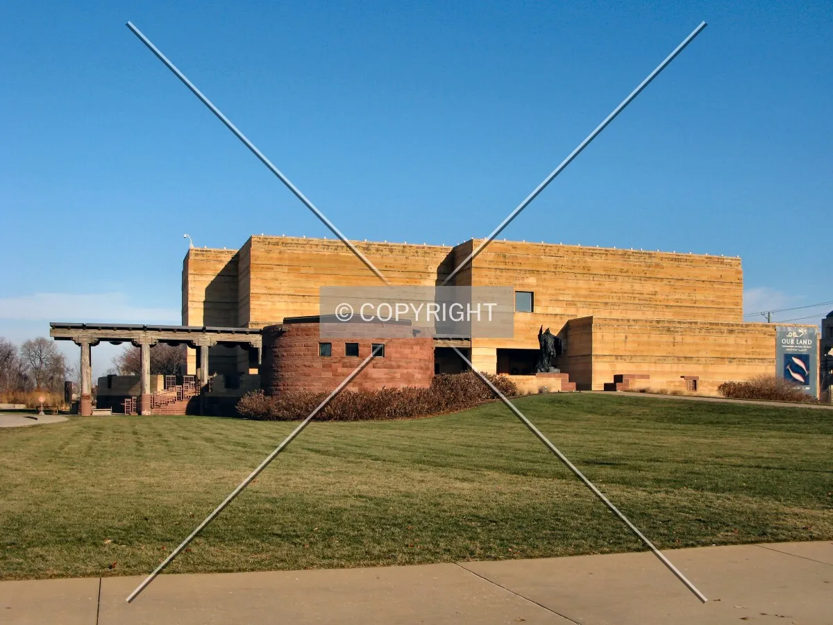 View to the north from the Indiana State Museum entrance drive