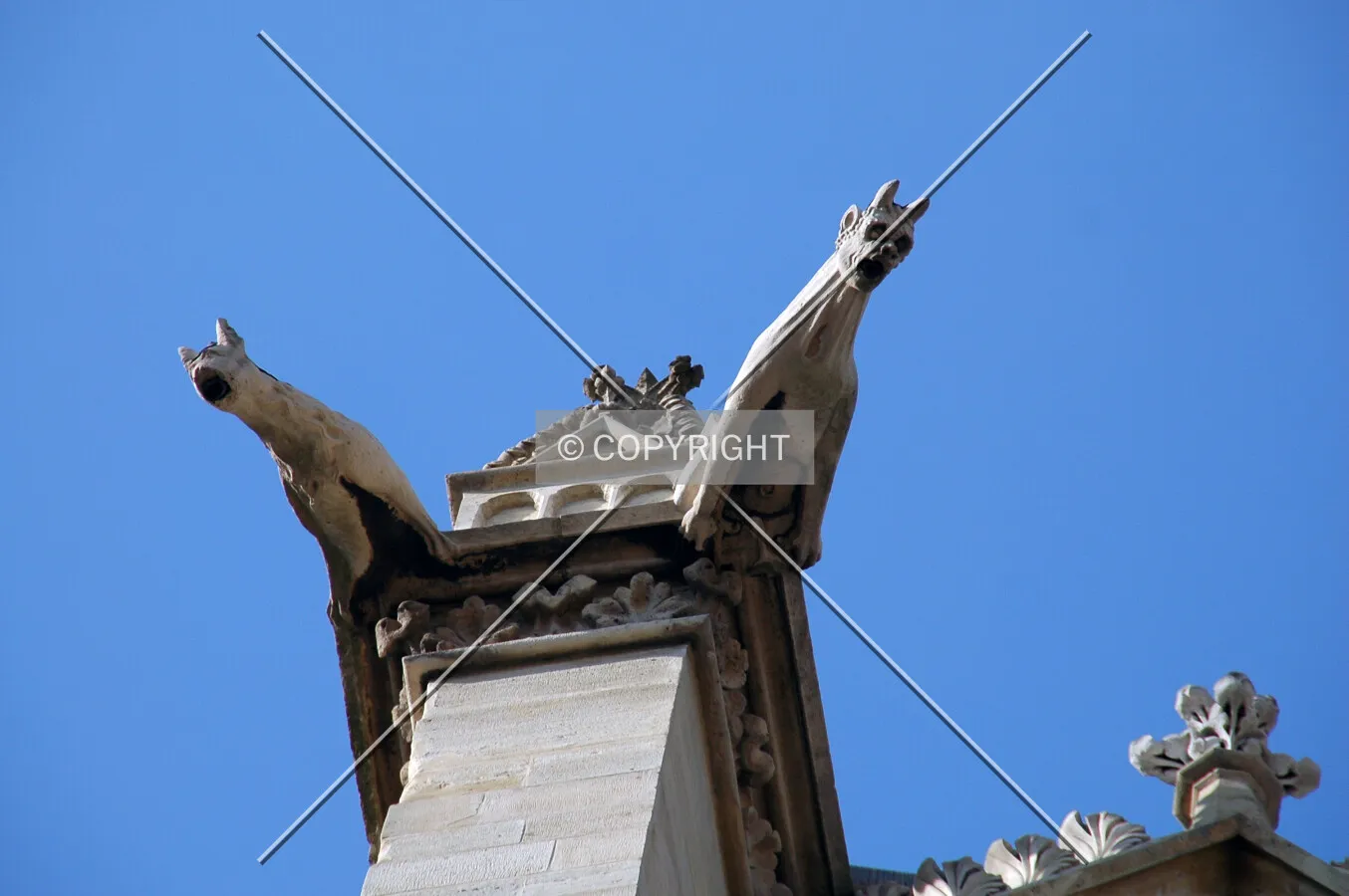 Gargoyles on the east side