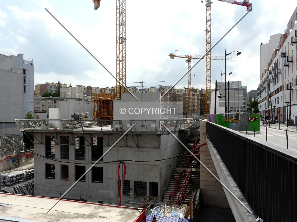 View from the east, 3rd floor under construction