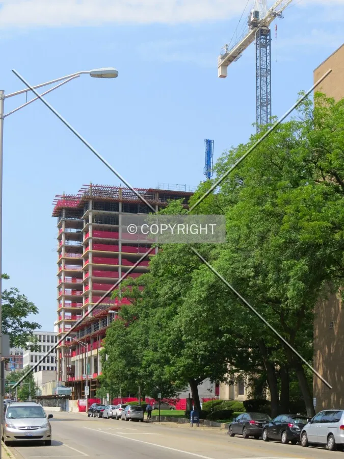 View to the west along Lake Street
