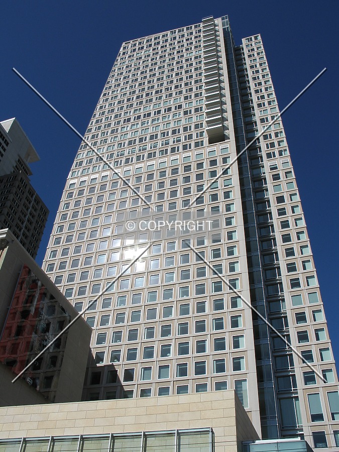 Looking up from the west