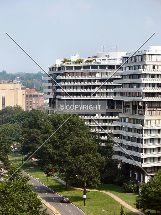 Rear view from the Kennedy Center terrace, beyond the Watergate Hotel