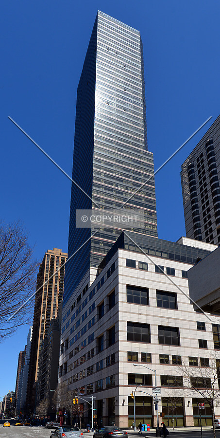 View from the southwest at Amsterdam Avenue and 65th Street