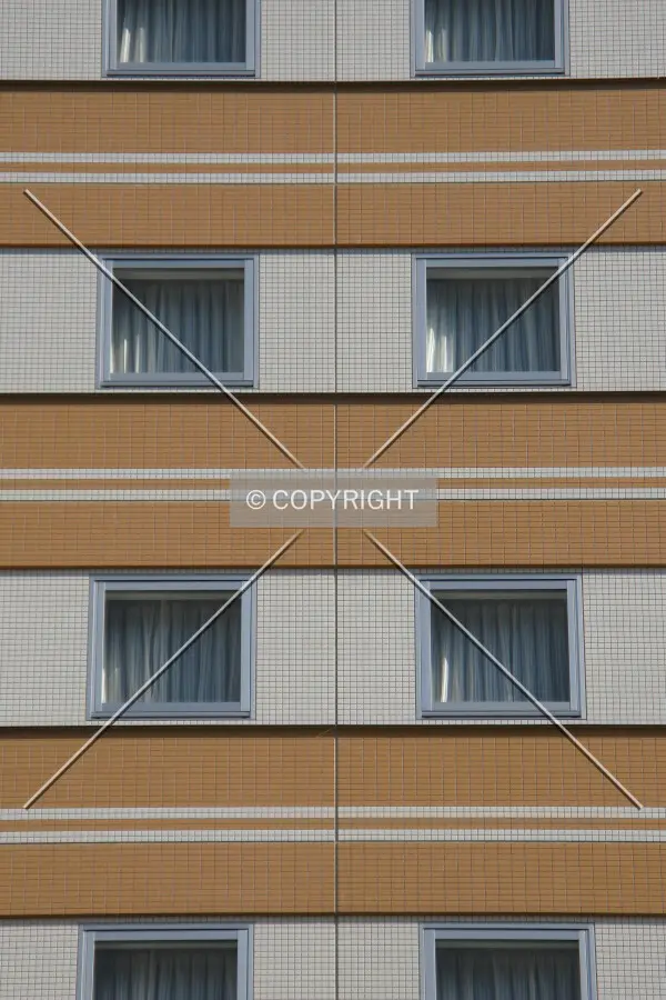 Facade detail on the north side
