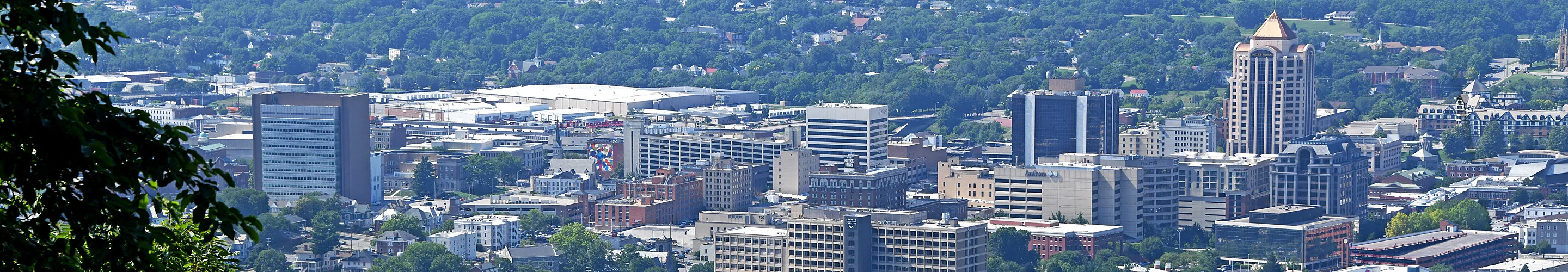 Downtown from the southeast