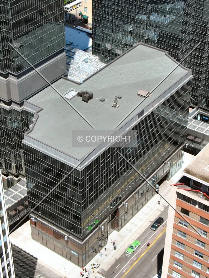 Looking down from the Foshay Tower Observation Deck