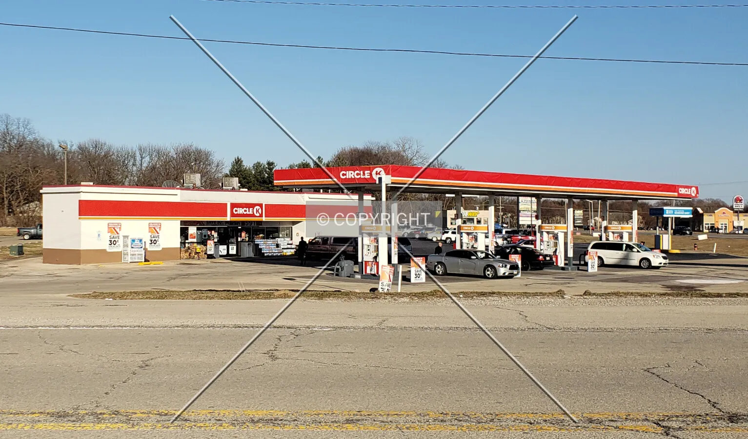 View from the west; March 22, 2019