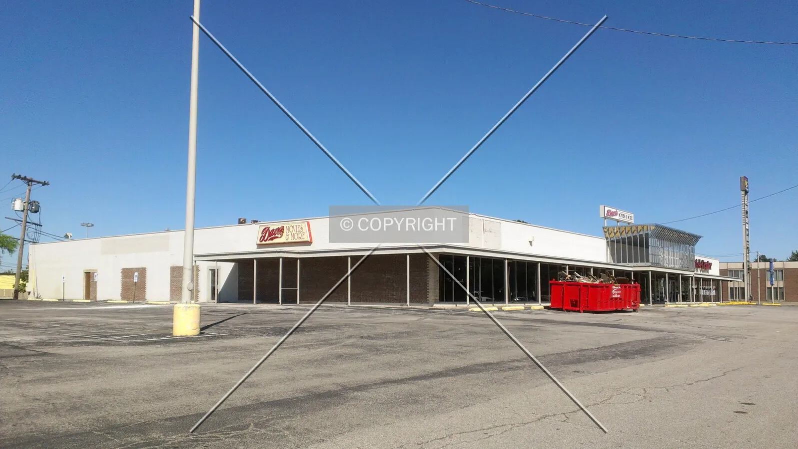 View from the southwest during renovation