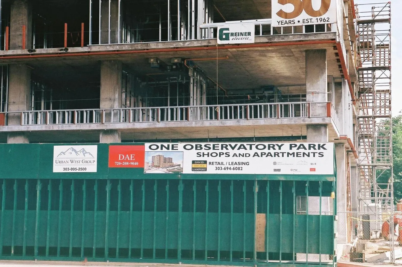 Construction banner