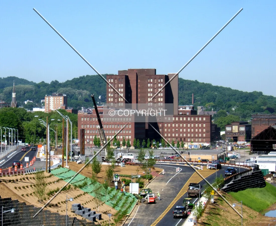 View from the northeast