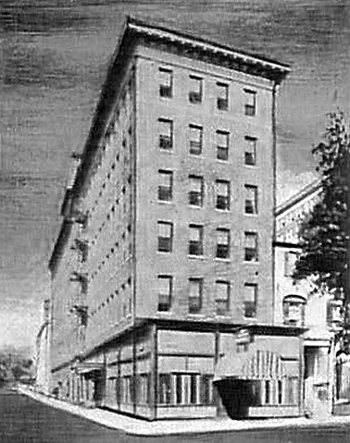 Vintage view from the southeast