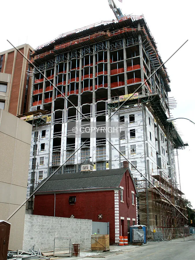 Looking south on Laurel Street